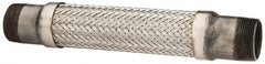 Made in USA - 12" OAL, 1-1/2" ID, 410 Max psi, Flexible Metal Hose Assembly - Exact Tool & Supply