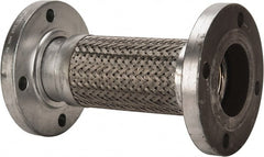 Made in USA - 12" OAL, 3" ID, 250 Max psi, Flexible Metal Hose Assembly - Exact Tool & Supply
