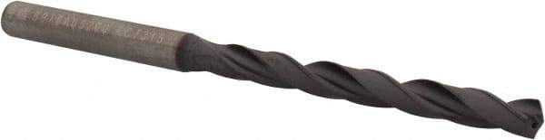 Kennametal - 5.2mm, 140° Point, Spiral Flute, Solid Carbide Taper Length Drill Bit - TiAlN Finish, 56mm Flute Length, 94mm OAL, Series B978A - Exact Tool & Supply