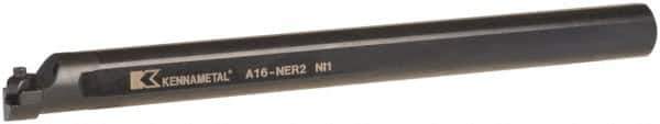 Kennametal - 1-3/8" Min Bore Diam, 12" OAL, 1" Shank Diam, A-NE Indexable Boring Bar - N. Insert, Clamp Holding Method - Exact Tool & Supply