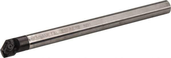 Kennametal - 1-1/8" Min Bore Diam, 10" OAL, 3/4" Shank Diam, E-NE Indexable Boring Bar - N. Insert, Clamp Holding Method - Exact Tool & Supply