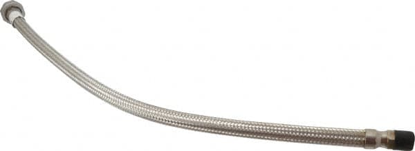 Made in USA - 30" OAL, 1/2" ID, 1,040 Max psi, Flexible Metal Hose Assembly - Exact Tool & Supply