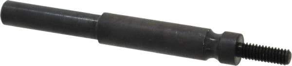 Made in USA - 8-32 Cross/Square Pad Mandrel - 3" Long x 1/4" Diam - Exact Tool & Supply