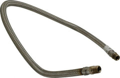 Made in USA - 36" OAL, 3/8" ID, 1,450 Max psi, Flexible Metal Hose Assembly - Exact Tool & Supply
