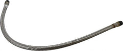Made in USA - 36" OAL, 1/2" ID, 1,040 Max psi, Flexible Metal Hose Assembly - Exact Tool & Supply