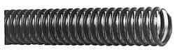 Made in USA - 2" ID, 18 Hg Vac Rating, PVC Vacuum & Duct Hose - 100' Long, Gray/Clear, 2" Bend Radius - Exact Tool & Supply
