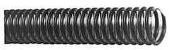 Made in USA - 2" ID, 18 Hg Vac Rating, PVC Vacuum & Duct Hose - 100' Long, Gray/Clear, 2" Bend Radius - Exact Tool & Supply