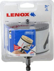 Lenox - 3-1/2" Diam, 1-1/2" Cutting Depth, Hole Saw - Bi-Metal Saw, Toothed Edge - Exact Tool & Supply