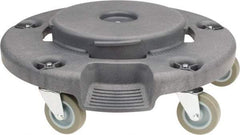 PRO-SOURCE - Round Polyethylene Twist-On Trash Can Dolly - Compatible with 20 to 55 Gal Containers, 5" High x 18" Wide, Compatible with Pro Source - Exact Tool & Supply