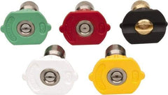 Value Collection - 5,000 psi Fixed, Quick Disconnect Pressure Washer Nozzle - 4.5mm Orifice Diam, 1/4" Thread - Exact Tool & Supply