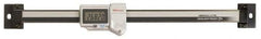 Mitutoyo - 0 to 200mm, 0.01mm Resolution Horizontal Electronic Linear Scale - 0.001 Inch Accuracy, Data Output, SR44 Battery - Exact Tool & Supply
