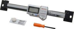 Mitutoyo - 0 to 4 Inch, 0.01mm Resolution Horizontal Electronic Linear Scale - 0.001 Inch Accuracy, Data Output, SR44 Battery - Exact Tool & Supply
