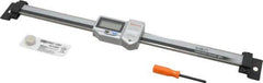 Mitutoyo - 0 to 8 Inch, 0.01mm Resolution Horizontal Electronic Linear Scale - 0.001 Inch Accuracy, Data Output, SR44 Battery - Exact Tool & Supply