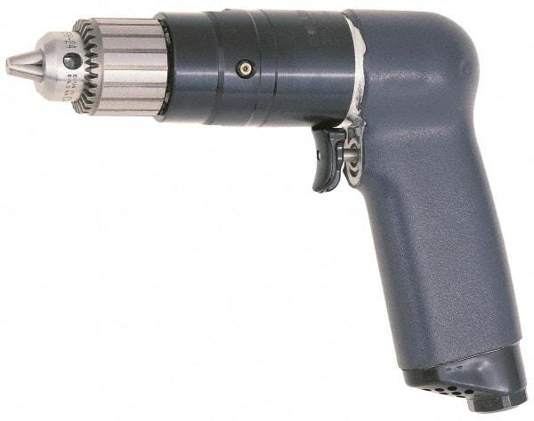 Ingersoll-Rand - 1/4" Keyed Chuck - Pistol Grip Handle, 3,100 RPM, 20 CFM, 0.51 hp, 90 psi - Exact Tool & Supply