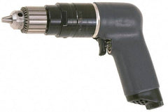 Ingersoll-Rand - 1/4" Keyed Chuck - Pistol Grip Handle, 6,000 RPM, 25 CFM, 0.75 hp, 90 psi - Exact Tool & Supply
