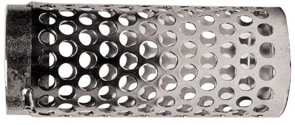 Dixon Valve & Coupling - 4" Hose, Round Hole-Long Body Strainer - Plated Steel - Exact Tool & Supply