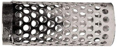 Dixon Valve & Coupling - 4" Hose, Round Hole-Long Body Strainer - Plated Steel - Exact Tool & Supply