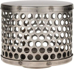 Dixon Valve & Coupling - 1-1/2" Hose, Round Hole Strainer - Stainless Steel - Exact Tool & Supply