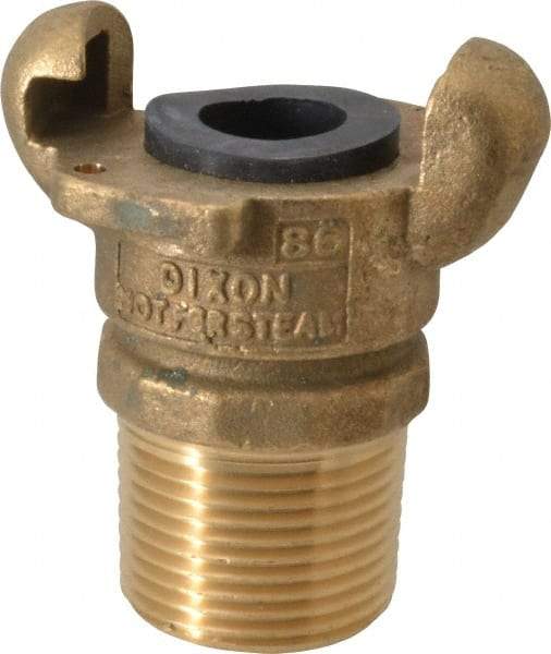 Dixon Valve & Coupling - 1" NPT, Universal Hose Coupling with Male NPT Ends - Brass - Exact Tool & Supply