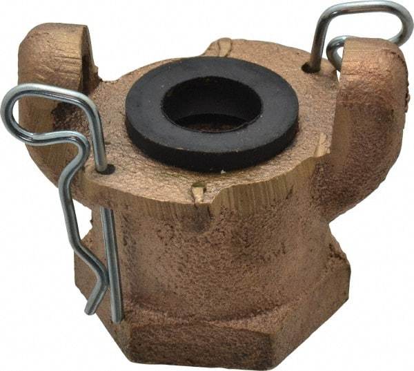 Dixon Valve & Coupling - 1" NPT, Universal Hose Coupling with Female NPT Ends - Brass - Exact Tool & Supply