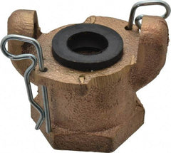 Dixon Valve & Coupling - 1" NPT, Universal Hose Coupling with Female NPT Ends - Brass - Exact Tool & Supply