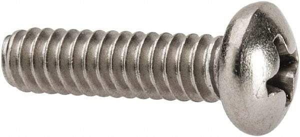 Value Collection - #10-24 UNC, 3/4" Length Under Head Phillips Drive Machine Screw - Pan Head, Grade 316 Stainless Steel, Uncoated, Without Washer - Exact Tool & Supply