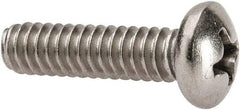 Value Collection - #10-24 UNC, 3/4" Length Under Head Phillips Drive Machine Screw - Pan Head, Grade 316 Stainless Steel, Uncoated, Without Washer - Exact Tool & Supply