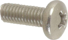 Value Collection - #10-32 UNF, 1/2" Length Under Head Phillips Drive Machine Screw - Pan Head, Grade 316 Stainless Steel, Uncoated, Without Washer - Exact Tool & Supply