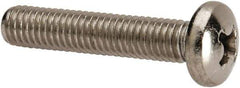 Value Collection - #10-32 UNF, 1" Length Under Head Phillips Drive Machine Screw - Pan Head, Grade 316 Stainless Steel, Uncoated, Without Washer - Exact Tool & Supply