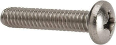Value Collection - 1/4-20 UNC, 1-1/4" Length Under Head Phillips Drive Machine Screw - Pan Head, Grade 316 Stainless Steel, Uncoated, Without Washer - Exact Tool & Supply