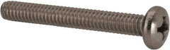Value Collection - 1/4-20 UNC, 2" Length Under Head Phillips Drive Machine Screw - Pan Head, Grade 316 Stainless Steel, Uncoated, Without Washer - Exact Tool & Supply