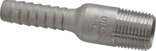 Dixon Valve & Coupling - 1/2" Pipe ID, Threaded Combination Nipple for Hoses - Male NPT, 316 Stainless Steel - Exact Tool & Supply