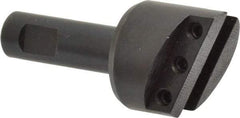 Made in USA - 1-1/8" Head, 1/2" Shank Diam, 1 Bit Per Cutter, 1/4" Tool Bit, Fly Cutter - Straight Shank - Exact Tool & Supply