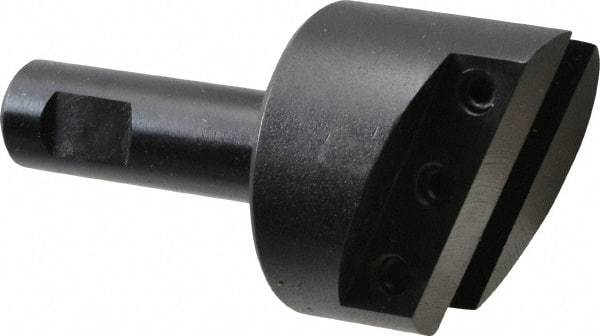 Made in USA - 1-3/8" Head, 1/2" Shank Diam, 1 Bit Per Cutter, 5/16" Tool Bit, Fly Cutter - Straight Shank - Exact Tool & Supply