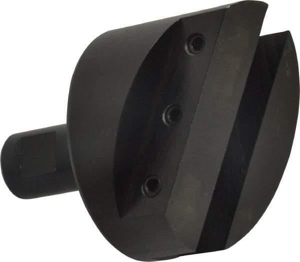 Made in USA - 2-1/2" Head, 3/4" Shank Diam, 1 Bit Per Cutter, 1/2" Tool Bit, Fly Cutter - Straight Shank - Exact Tool & Supply