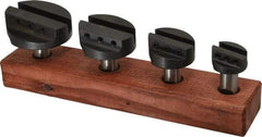 Value Collection - 4 Piece, 3/4" Shank Diam, 1-1/2" to 3" Max Head Diam, Straight Shank, Fly Cutter Set - 3/8 to 1/2" Tool Bit, Multiple Head Diams - Exact Tool & Supply