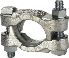 Dixon Valve & Coupling - 1-7/16 to 1-17/32" OD, Double Bolt Iron Clamp - Plated Malleable Iron - Exact Tool & Supply