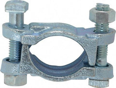 Dixon Valve & Coupling - 1-5/8 to 1-13/16" OD, Double Bolt Iron Clamp - Plated Malleable Iron - Exact Tool & Supply