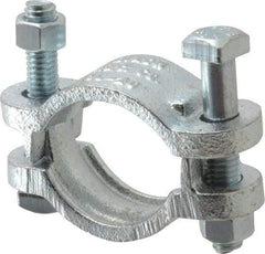 Dixon Valve & Coupling - 1-3/4 to 2-3/64" OD, Double Bolt Iron Clamp - Plated Malleable Iron - Exact Tool & Supply