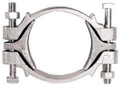 Dixon Valve & Coupling - 13-3/16 to 15" OD, Double Bolt Iron Clamp - Plated Malleable Iron - Exact Tool & Supply