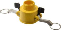 NewAge Industries - 1-1/4" Nylon Cam & Groove Suction & Discharge Hose Female Coupler Male NPT Thread - Part B, 1-1/4" Thread, 150 Max psi - Exact Tool & Supply
