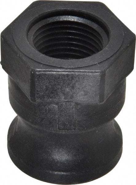 NewAge Industries - 1/2" Polypropylene Cam & Groove Suction & Discharge Hose Male Adapter Female NPT Thread - Part A, 1/2" Thread, 125 Max psi - Exact Tool & Supply