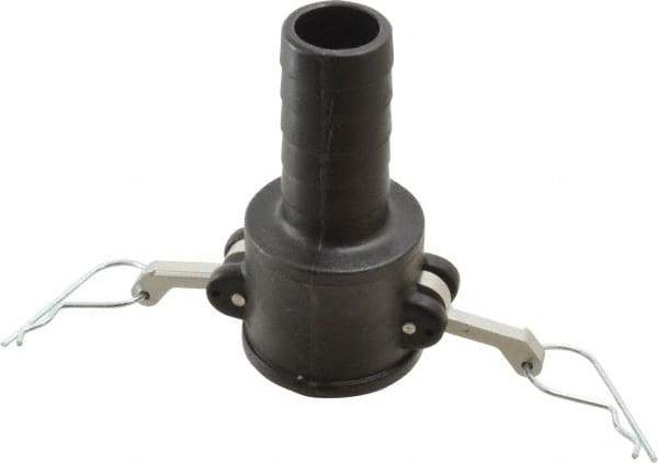NewAge Industries - 1" Polypropylene Cam & Groove Suction & Discharge Hose Female Coupler Hose Shank - Part C, 125 Max psi - Exact Tool & Supply