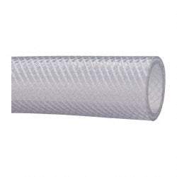 Made in USA - 1-1/4" ID x 1.656" OD, 0.241" Wall Thickness, Cut to Length (100' Standard Length) PVC Tube - Clear, 100 Max psi, 80 Shore A Hardness - Exact Tool & Supply