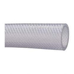Made in USA - 1-1/4" ID x 1.656" OD, 0.241" Wall Thickness, Cut to Length (100' Standard Length) PVC Tube - Clear, 100 Max psi, 80 Shore A Hardness - Exact Tool & Supply
