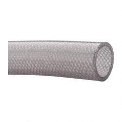 Made in USA - 1-1/2" ID x 1.929" OD, 0.215" Wall Thickness, Cut to Length (100' Standard Length) PVC Tube - Clear, 70 Max psi, 80 Shore A Hardness - Exact Tool & Supply