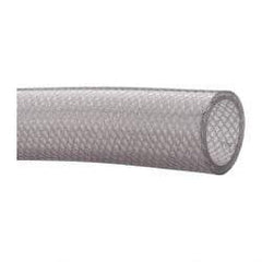 Made in USA - 1-1/2" ID x 1.929" OD, 0.215" Wall Thickness, Cut to Length (100' Standard Length) PVC Tube - Clear, 70 Max psi, 80 Shore A Hardness - Exact Tool & Supply
