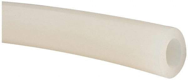 NewAge Industries - 1/2" ID x 13/16" OD, 3/16" Wall Thickness, Cut to Length (100' Standard Length) Silicone Tube - Natural, 10 Max psi, 50 Shore A Hardness - Exact Tool & Supply