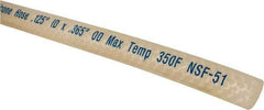 NewAge Industries - 1/8" ID x 0.365" OD, Cut to Length (100' Standard Length) Silicone Tube - Natural, 233 Max psi, 60 Shore A Hardness - Exact Tool & Supply