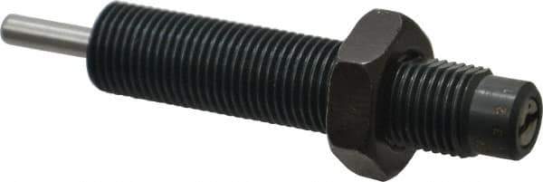Parker - 9/16-18 Thread, 0.19 Rod Diam, 1/2 Stroke Length, Male Button Shock - 0.46 Shock Outside Diam, 3.59 OAL - Exact Tool & Supply